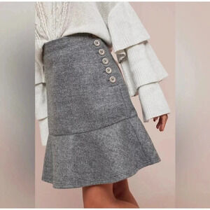 Anthropologie Maeve Flounced Yukon Skirt Size 6